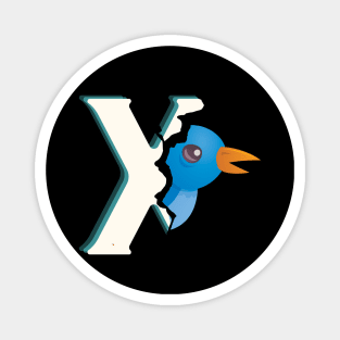 Bird Tweet X Magnet